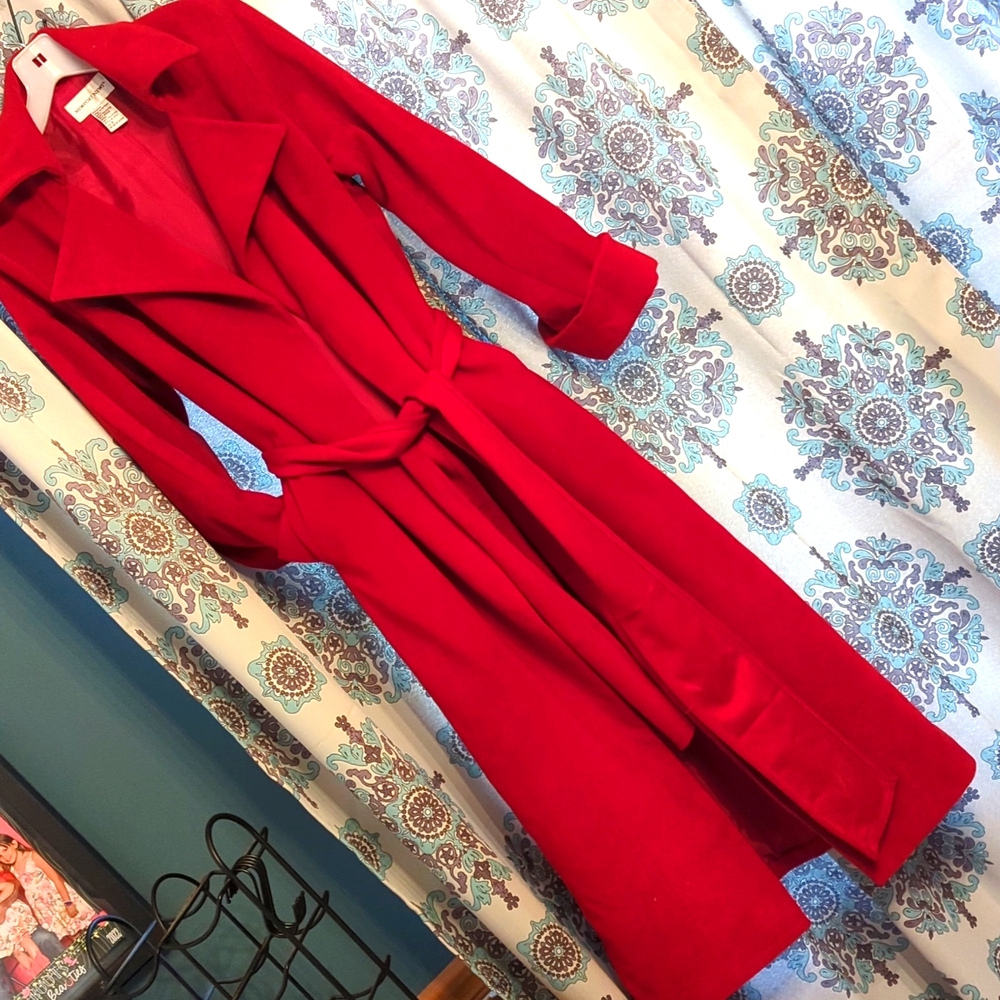 Vintage Red Trench
